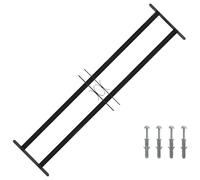 vidaXL Griglia di Sicurezza per Finestra 115 x 30 cm Acciaio zincato
