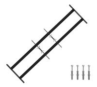vidaXL Griglia di Sicurezza per Finestre con 2 Traverse 3 pz 63-114 cm