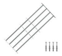 vidaXL Griglia di sicurezza per finestre con 4 barre trasversali 3 pz