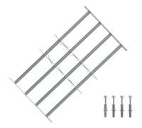 vidaXL Griglia di sicurezza per finestre con 4 barre trasversali 3 pz