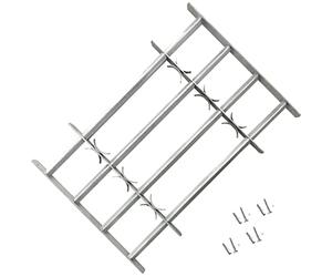 vidaXL Griglia di sicurezza regolabile per Windows con 4 traverse per la casa Materiale hardware Protezione per finestre Accessori da 20 "-25 pollici