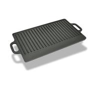 vidaXL Piastra in Ghisa Reversibile per BBQ e Pizza Accessori Cucina Teglia