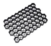 vidaXL Griglie per l'Erba 16 pz Nere 60x40x3 cm in Plastica