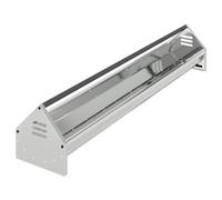 vidaXL Grondaia di alimentazione per polli argentato, 108 x 20,5 x 20 cm, giardino e terrazzo, design rettangolare, materiali durevoli, modelli unici, per spazi esterni, giardinaggio, relax