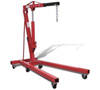 vidaXL - Gru Idraulica Pieghevole Per Officina 2 Ton 88,2 Kg