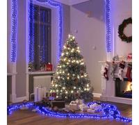 vidaXL Gruppo Stringa LED con 2000 Luci LED Blu 17 m PVC