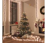 vidaXL Gruppo Stringa LED con 3000 Luci LED Bianco Caldo 23 m PVC