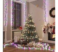 vidaXL Gruppo Stringa Luci con 400 LED Pastello Multicolore 7,4 m PVC