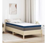 vidaXL Guanciali per materassi Bianco e Blu 100 x 200 cm