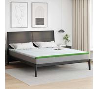 vidaXL Guanciali per materassi Bianco e Verde 200 x 200 cm