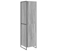 vidaXL Guardaroba 2 pezzi Sonoma grigio 50 x 50 x 200 cm legno di ingegneria, set di mobili per camera da letto, design quadrato, materiali durevoli per comfort e stile, perfetto per interni moderni e
