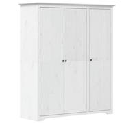 vidaXL Armadio BODO 151,5x52x176,5 cm in Legno Massello di Pino Bianco, Guardaroba, Mobile Appendiabiti, Mobile Porta Abiti, Mobile Contenitore