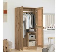 vidaXL Guardaroba artisian oak 82.5 x 51.5 x 180 cm Legno multistrato