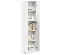 vidaXL Armadio Bianco 55x25x189 cm in Legno Ingegnerizzato