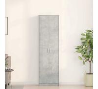 vidaXL Armadio Grigio Cemento 55x25x189 cm in Legno Ingegnerizzato
