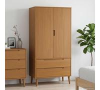 vidaXL Guardaroba MOLDE Caramello 90 x 55 x 175 cm