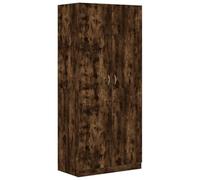 vidaXL Guardaroba Rovere Fumato 90x52x200 cm Legno di ingegneria