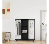 vidaXL Guardaroba Rovere nero 102 x 38 x 110 cm Legno multistrato