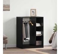 vidaXL Armadio in rovere nero in legno ingegnerizzato, 77 x 48 x 102 cm. Ha tanto spazio interno, richiede montaggio, ha uno stile moderno, una texture liscia e una forma rettangolare. Perfetto come