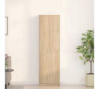 vidaXL Armadio Rovere Sonoma 55x25x189 cm Legno Ingegnerizzato