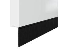 vidaXL Guarnizioni per spazzole per porta avvitabili, 12 pezzi, nero 100 cm, accessori moderni per porte, soluzioni efficienti, sigillatura interna, barriera anti-perdite, elegante guardia per