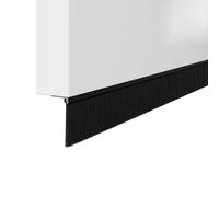 vidaXL Guarnizioni per spazzole per porta avvitabili, 12 pezzi, nero 100 cm, accessori moderni per porte, soluzioni efficienti, sigillatura interna, barriera anti-perdite, elegante guardia per