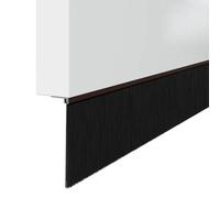 vidaXL Guarnizioni per spazzole per porte a vite, 2 pezzi, marrone 100 cm, accessori moderni per porte, soluzioni efficienti, sigillatura interna, barriera anti-perdite, elegante guardia del pennello