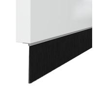 vidaXL Guarnizioni per spazzole per porte a vite, 6 pezzi, argento 100 cm, accessori moderni per porte, soluzioni efficienti, sigillatura interna, barriera anti-perdite, elegante guardia a spazzola