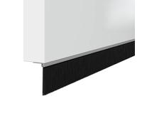 vidaXL Guarnizioni per spazzole per porte a vite, 6 pezzi, argento 100 cm, accessori moderni per porte, soluzioni efficienti, sigillatura interna, barriera anti-perdite, elegante guardia a spazzola