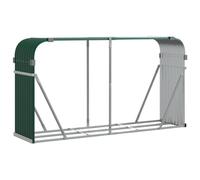 vidaXL Portaceppi Verde 180x45x100 cm in Acciaio zincato