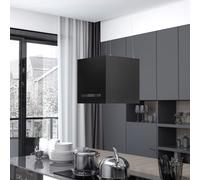 Cappa Da Cucina Ad Isola Sospesa Lcd Sensore 37 Cm In Acciaio