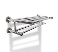 vidaXL Porta Asciugamani Bagno Acciaio Inox 6 Barre Porta Salviette da Parete