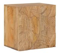 vidaXL Comodino a muro fatto a mano Marrone Teak 40x30x40 cm, Armadietto Murale Stile, Fatto a Mano, Compatto, Madera Mango, Moderno, Ottimizza lo Spazio, Arredamento Rustico