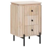 vidaXL Comodino a muro fatto a mano Bianco 40 x 30 x 60 cm, Comodino Artigianale, Mobiletto Fai-da-Te, Legno di Mango, Tavolino Moderno per Casa, Stile Minimalista