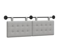 vidaXL Testiera sospesa Grigio Nuvola Tessuto, Testiera Moderna, Rettangolare Imbottita, Design da Montare a Parete, Decorazioni Personalizzabili per la Camera