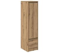 vidaXL Credenza Alta Rovere Artigianale 29,5x34x119,5 cm in Truciolato, Armadio, armadietto Laterale, Armadio Alto, Armadio Contenitore, Armadio Alto