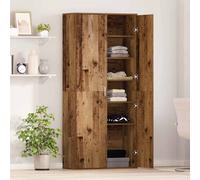 vidaXL Highboard Legno vecchio 80 x 35 x 180 cm Legno multistrato