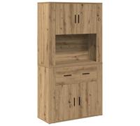 vidaXL Highboard Rovere Artigianale 80x33x150 cm Legno Ingegnerizzato