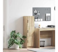 vidaXL Highboard rovere sonoma 31,5 x 32 x 124 cm Legno multistrato
