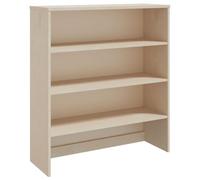 vidaXL Highboard top gamma "HAMAR", struttura in legno di pino massiccio, marrone miele, con 3 ripiani, 89,9 x 30 x 100,1 cm, soluzione versatile ed elegante