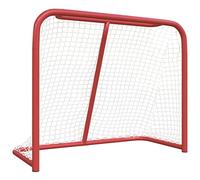 vidaXL Porta da Hockey Rossa e Bianca 183x71x122 cm in Poliestere