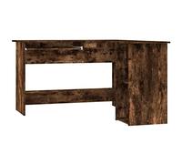 vidaXL Scrivania Angolare Rovere Fumo 120x140x75 cm Legno Multistrato