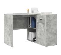 vidaXL Scrivania ad angolo 2 pcs Grigio cemento 102 x 50 x 75 cm