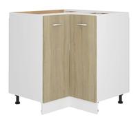 vidaXL Mobile Angolare Rovere Sonoma 75,5x75,5x80,5 cm Multistrato