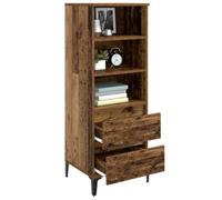 vidaXL Hoge kast Oud hout 40 x 36 x 110 cm Bewerkt hout