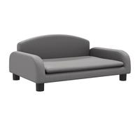 Lettino per Cani Grigio 70x45x30 cm in Similpelle