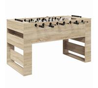 vidaXL Tavolo da calcio 2 pezzi quercia Sonoma 146,5 x 74 x 85 cm, sala giochi, tavolo da calcio balilla moderno, ideale per attività familiari, partite divertenti
