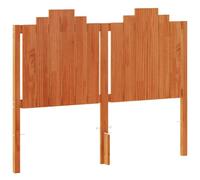 vidaXL Testiera Marrone Cera 135 cm in Legno Massello di Pino