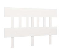 vidaXL Testiera per Letto Bianca 203,5x3x81 cm Legno Massello di Pino