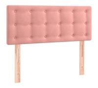 vidaXL Testiera a LED in velluto 80x5x78/88 cm Rosa